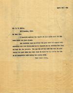 C. Letter from M.A.C. President Jonathan Snyder to G. W. Akers